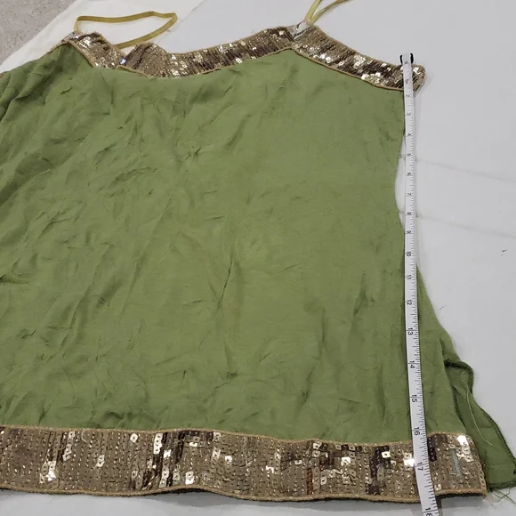 XL VTG vintage  cocomo gold sequin cami tank - Picture 9 of 9
